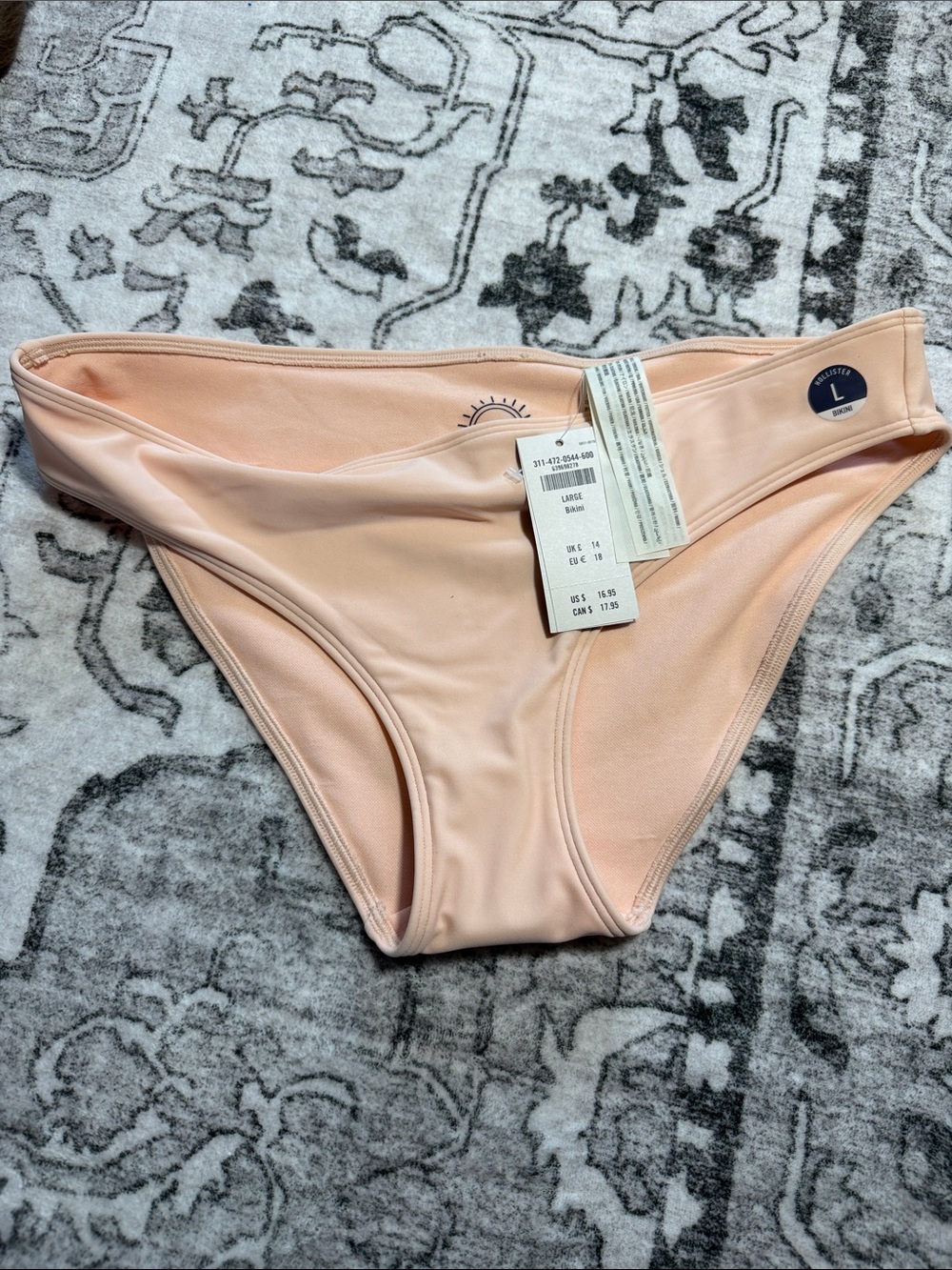 Hollister Peach new Bikini Bottom